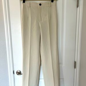 NWT Zara Off White Trouser M